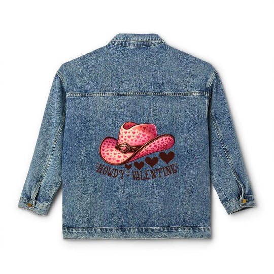 Valentines Cute, Valentine Day Classic Women's Denim Jackets