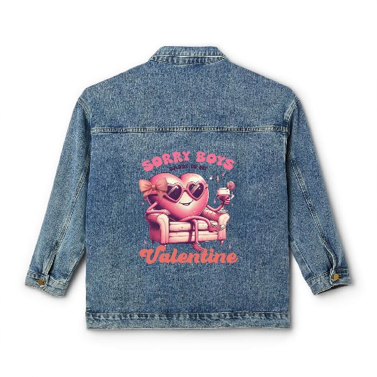 Valentines Day, Valentine Retro Classic Women's Denim Jackets