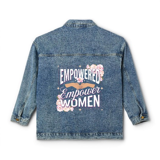 strength in sisterhood Classic Women's Denim Jackets