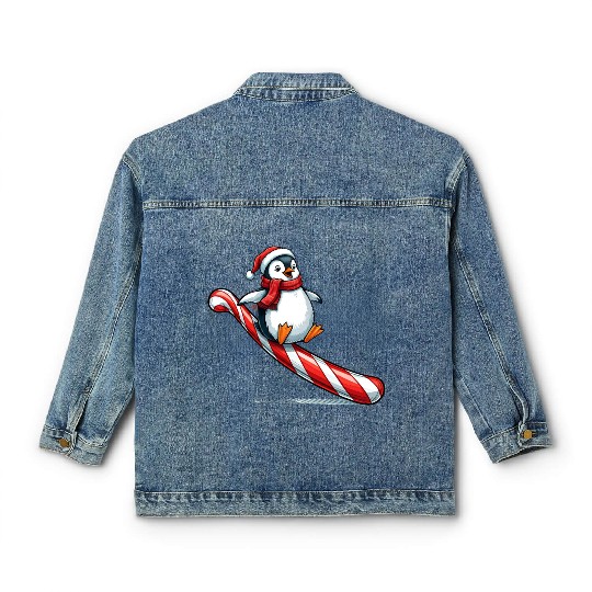 Penguin Candy Fun Classic Women's Denim Jackets