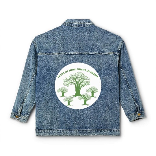 Green Tree Environmentalism Advocacy Classic Women's Denim Jackets