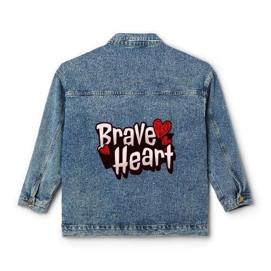 Brave Heart - Courageous Warrior Classic Women's Denim Jackets