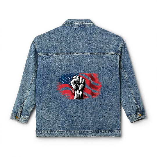 Martin Luther King Day Fight for the poeple Classic Women's Denim Jackets
