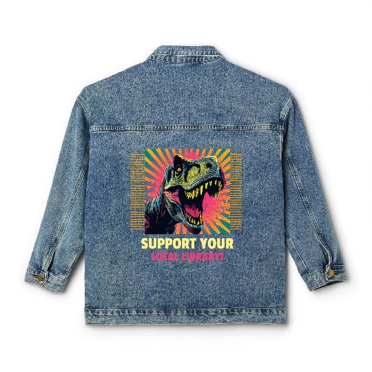 Support Your Local Library Classic Women's Denim Jackets