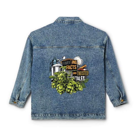 Craft Beer Brewing & True Crime Twisted Tales Classic Women's Denim Jackets