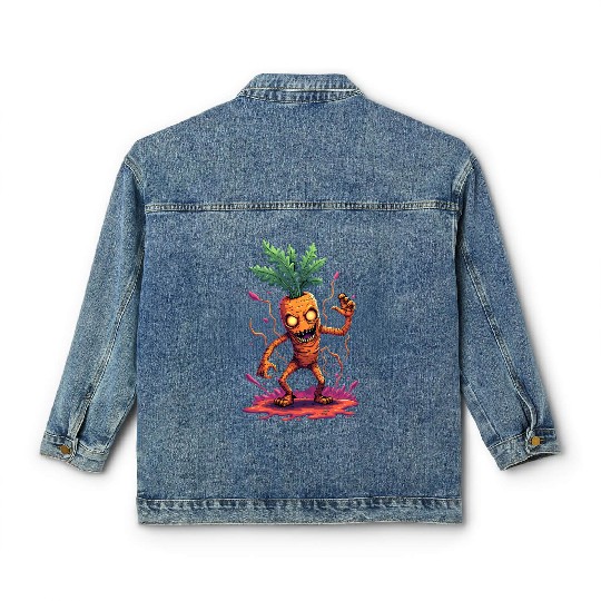 Carrot Monster Classic Women's Denim Jackets