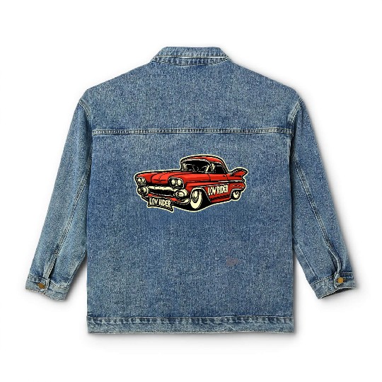 Classic Cholo Lowrider Car Classic Women's Denim Jackets