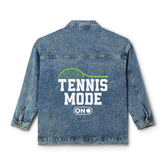 Tennis Mode On Enthusiast Vibes Classic Women's Denim Jackets