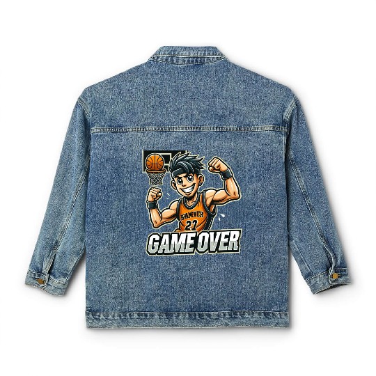 Game Over, Opponent! Classic Women's Denim Jackets
