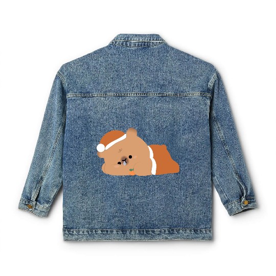 Tired Capybara Classic Women's Denim Jackets