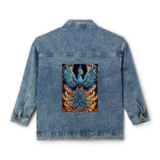 Flying Blue Phoenix Classic Women's Denim Jackets