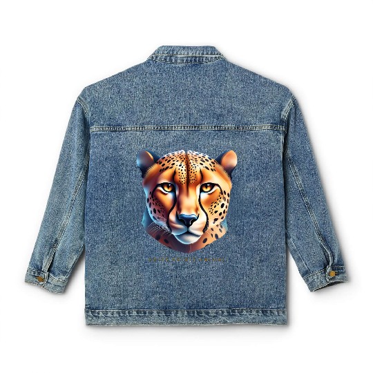 Aries Spirit Animal Cheetah Classic Women's Denim Jackets