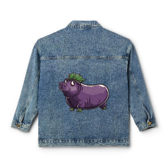 Hip Eggplant Classic Women's Denim Jackets