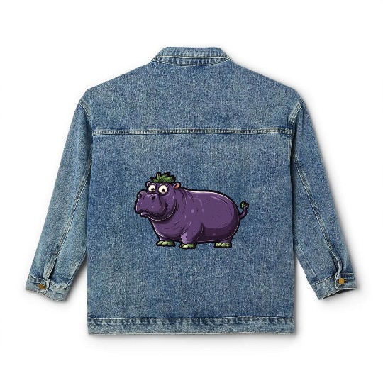 Hip Eggplant Classic Women's Denim Jackets
