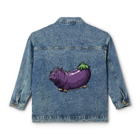 Hip Eggplant Classic Women's Denim Jackets