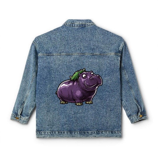 Hip Eggplant Classic Women's Denim Jackets