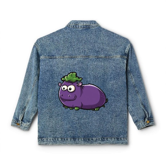 Hip Eggplant Classic Women's Denim Jackets