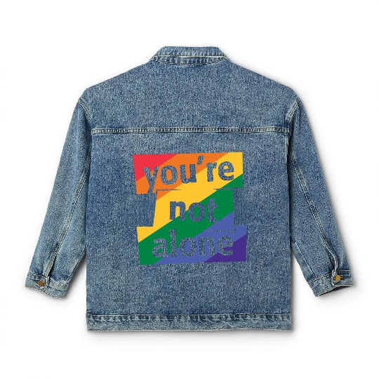 You are Not Alone Rainbow Classic Women's Denim Jackets