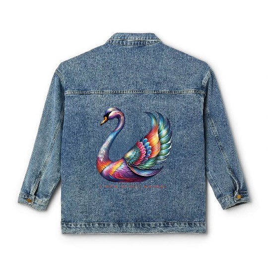 Libra Spirit Animal Swan Alebrije Classic Women's Denim Jackets