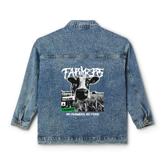 Thank a farmer DESIGN Classic Women's Denim Jackets