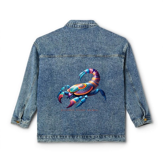 Scorpio Spirit Animal Scorpion Alebrije Male Classic Women's Denim Jackets