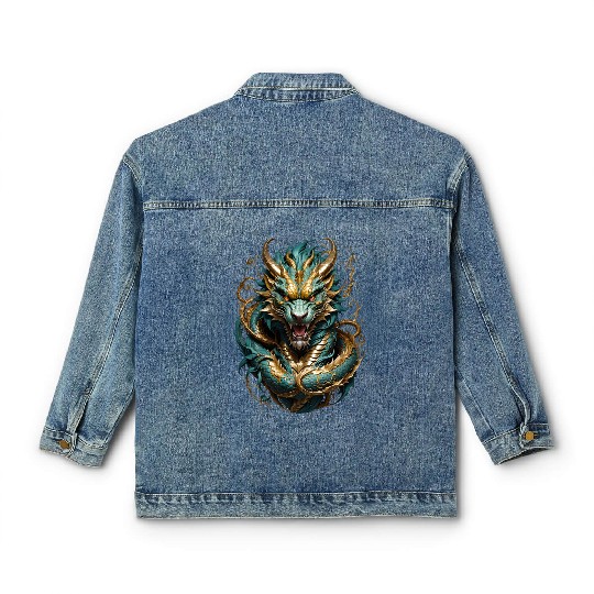 The chinese Dragon Classic Women's Denim Jackets