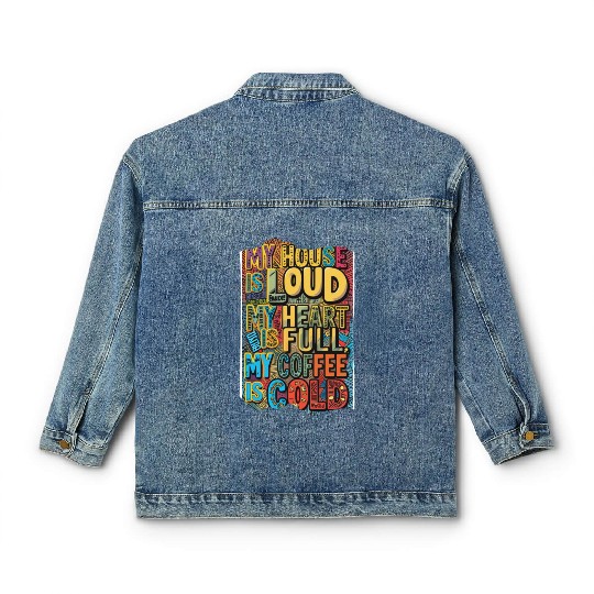 Parenting on hard mode Neurodivergent edition Classic Women's Denim Jackets