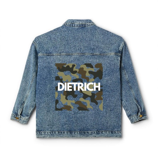 Dietrich Name Classic Women's Denim Jackets Men Good Quality Camouflage