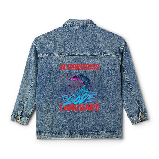 Computer Linguist Algorithms Are My Love Language Classic Women's Denim Jackets