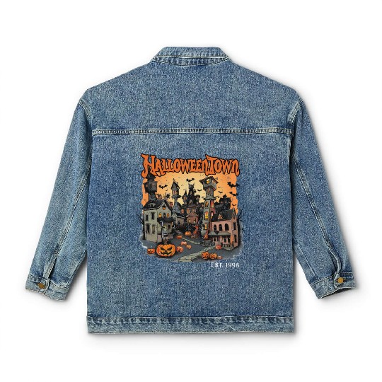 Halloween Town Classic Women's Denim Jackets
