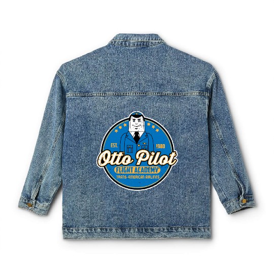Otto Pilot flight academy Classic Women's Denim Jackets