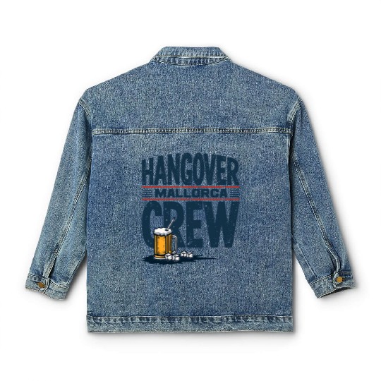 Hangover Crew Mallorca Party Classic Women's Denim Jackets party animal