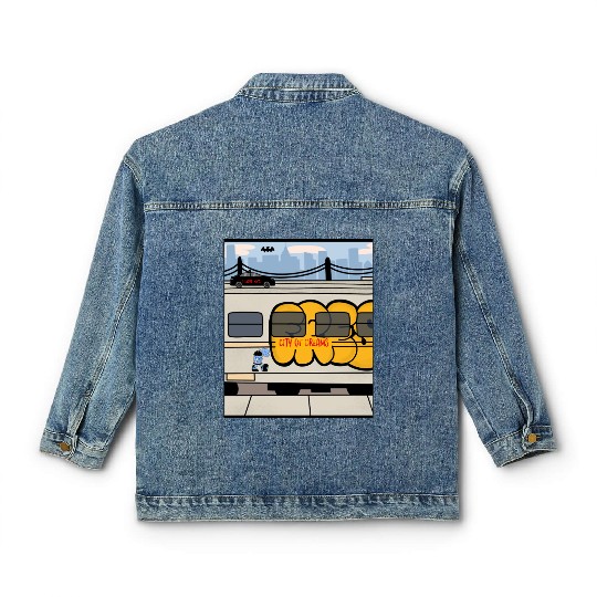 New York City – City of Dreams | NYC Skyline Classic Women's Denim Jackets
