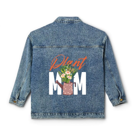 Plant Lover Gardening Plant Mom Classic Women's Denim Jackets