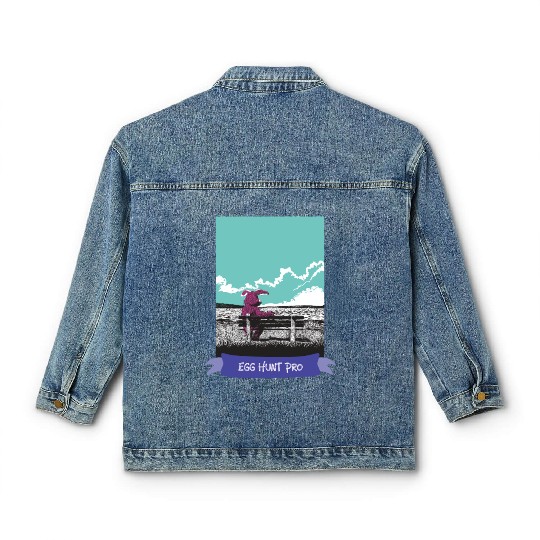 Egg Hunt Pro Easter Classic Women's Denim Jackets