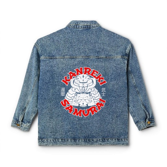 Kanreki 60th Birthday Japanese Samurai Classic Women's Denim Jackets