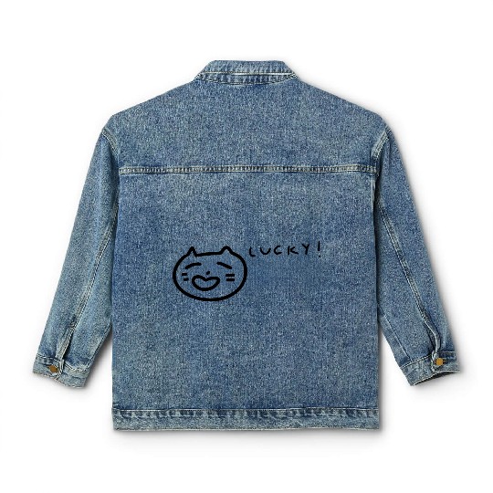 Lucky Cat Classic Women's Denim Jackets