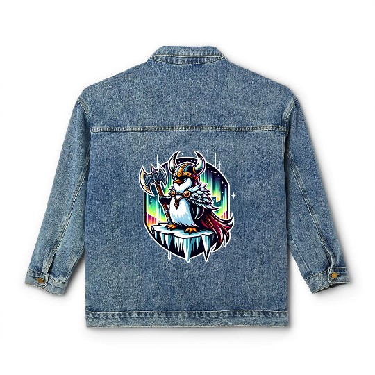 Viking Penguin Conquering Northern Lights Classic Women's Denim Jackets