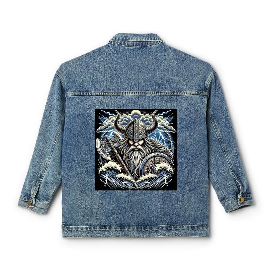 Viking warrior Classic Women's Denim Jackets