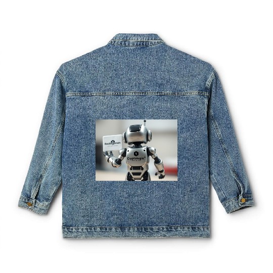 Rocketman Robot Classic Women's Denim Jackets