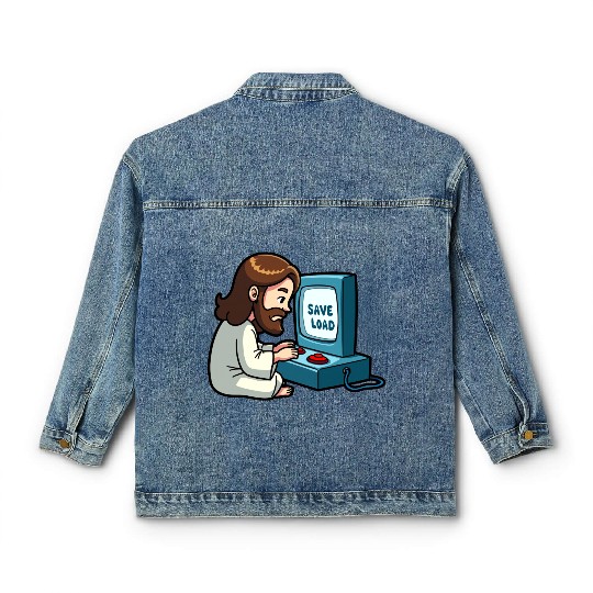 Jesus Saves and Loads Classic Women's Denim Jackets