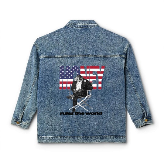 Money rules the world Classic Women's Denim Jackets
