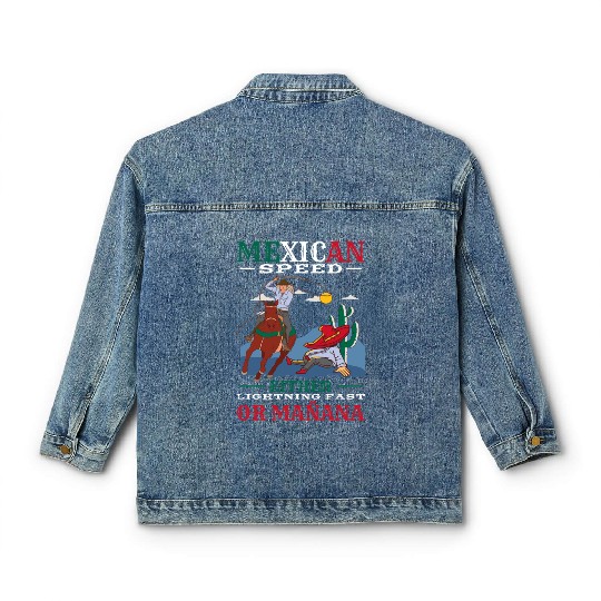 Mexico Themed Costume For Hispanic Heritage Month Classic Women's Denim Jackets