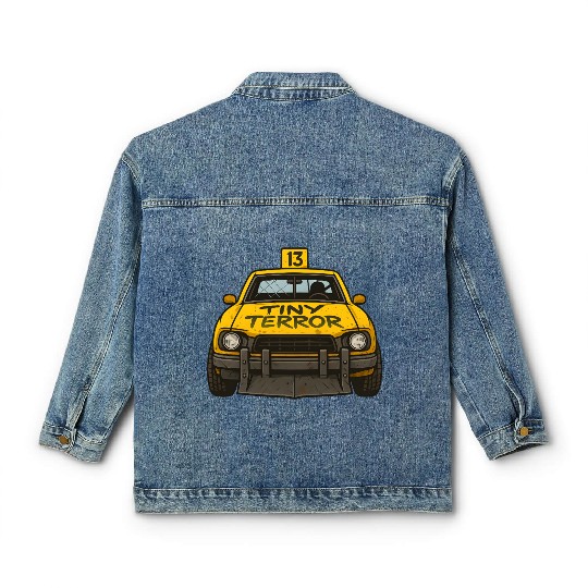 Compact Demolition Derby Design Wreck Event Racing Classic Women's Denim Jackets