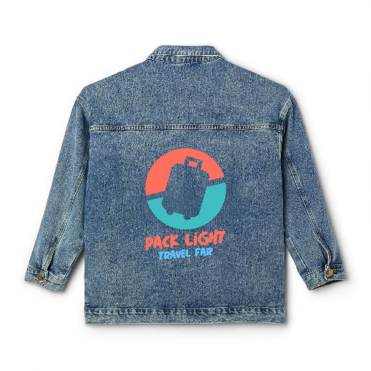 PACK LIGHT TRAVEL FAR Classic Women's Denim Jackets