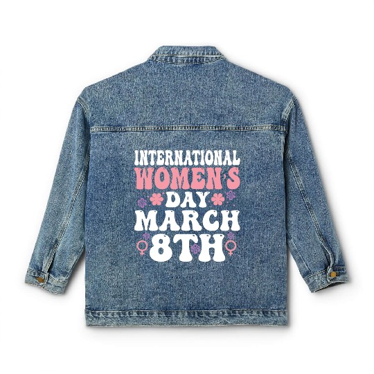 National Women's History Month 2025 Embrace Equity Classic Women's Denim Jackets