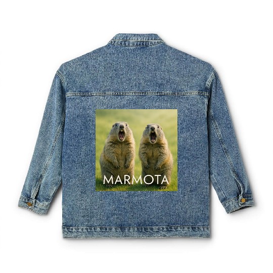 Double Screaming Marmots – Echo of Surprise Classic Women's Denim Jackets