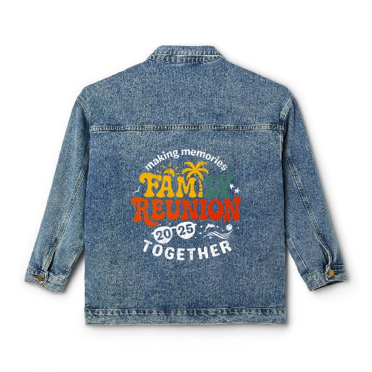 Family Reunion 2025 Matching Group Vacation Classic Women's Denim Jackets