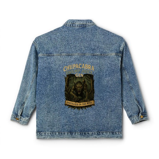 Chupacabra Swamp Juice Gin Classic Women's Denim Jackets