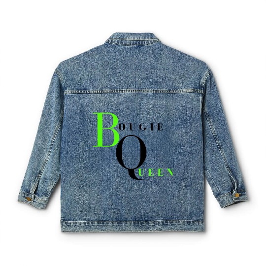 Bougie Queen Lime&Black Classic Women's Denim Jackets